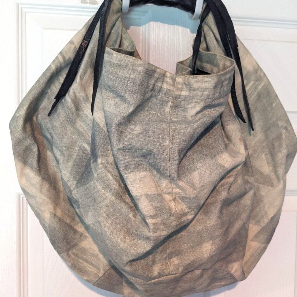 Collina Strada Fringe Trimmed Canvas Hobo